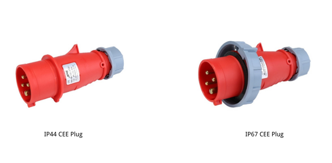 IP44 CEE plug and IP67 CEE plug