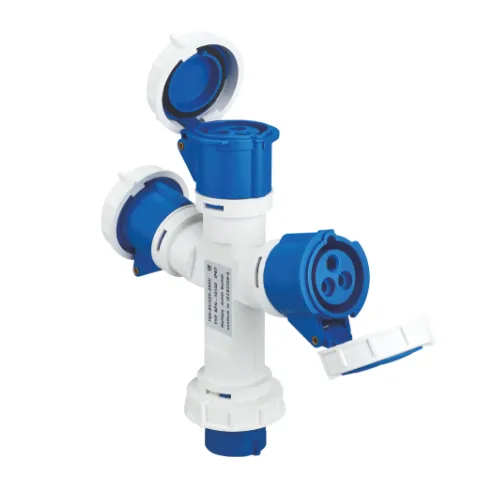 3-Way Industrial Socket Splitter IP44